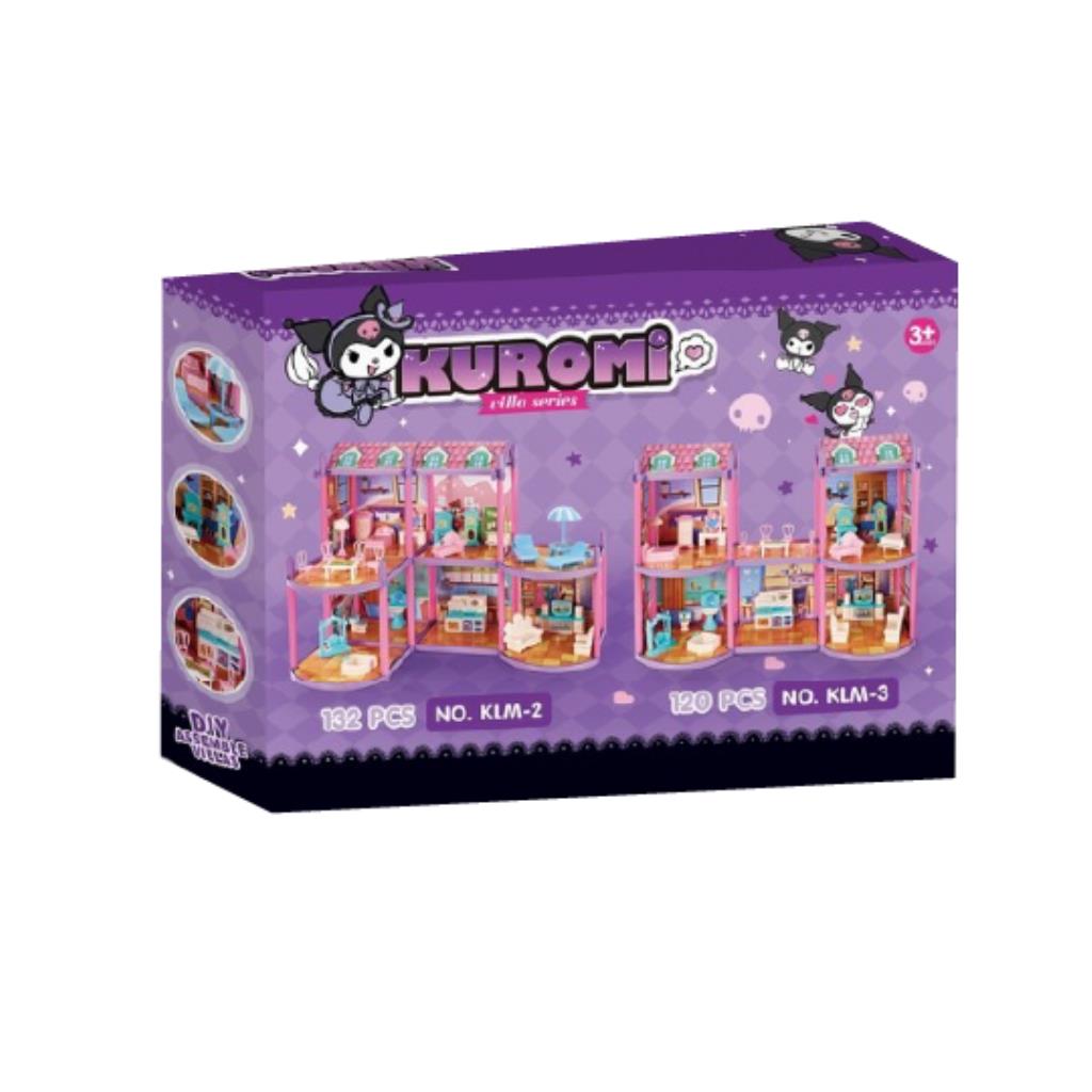 Kuromi DIY Dream House Playset – 132 PCS